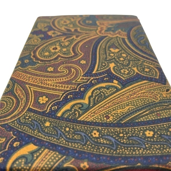 Ralph Lauren Frazier Paisley King Pillow Sham Olive Green Burgundy Blue New NWT - Picture 4 of 7